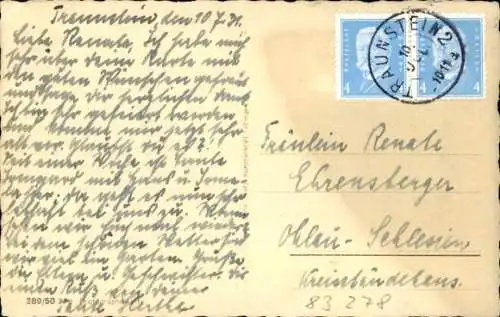 Ak Traunstein in Oberbayern, Ettendorfer Kirchlein