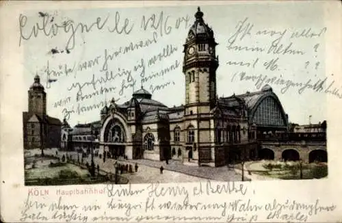 Ak Köln am Rhein, Hauptbahnhof