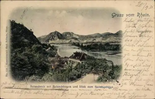 Ak Rolandseck Remagen am Rhein, Rolandsbogen, Siebengebirge