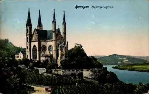 Ak Remagen am Rhein, Apollinariskirche