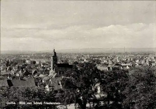 Ak Gotha in Thüringen, Blick von Schloss Friedenstein, Panorama