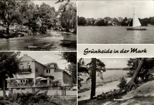 Ak Grünheide in der Mark, Löcknitz, See, Cafe, Poetzsee