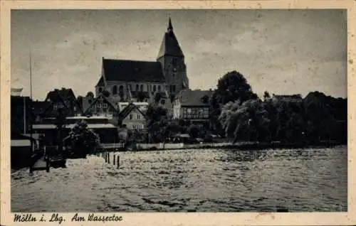 Ak Mölln im Herzogtum Lauenburg, Am Wassertor