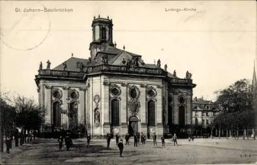 Ak St. Johann Saarbrücken im Saarland, Ludwigskirche