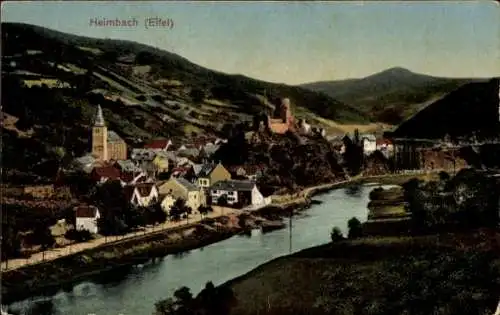 Ak Heimbach in der Eifel, Panorama