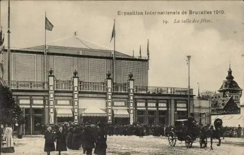 Ak Brüssel Brüssel, Ausstellung 1910, Festsaal