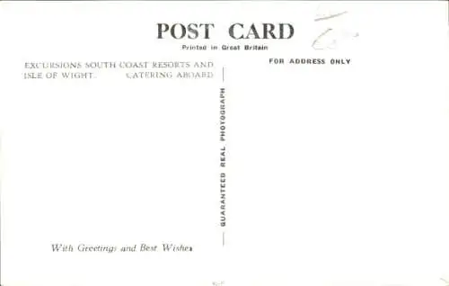 Ak Dampfer MV Vecta, Red Funnel Steamer