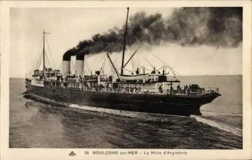 Ak Boulogne sur Mer Pas de Calais, The Mall of England