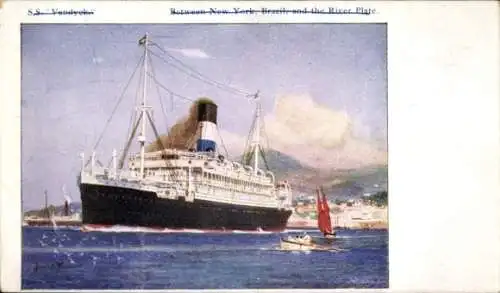 Künstler Ak Dampfer S.S. Vandyck
