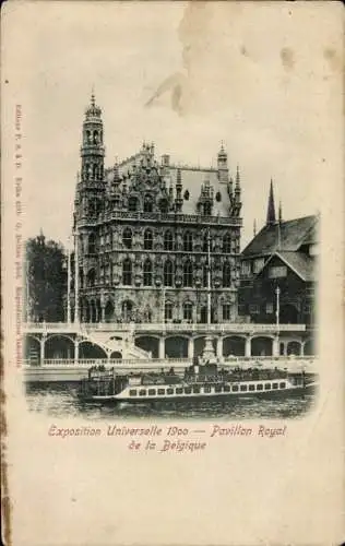 Ak Paris, Weltausstellung 1900, Belgischer Pavillon