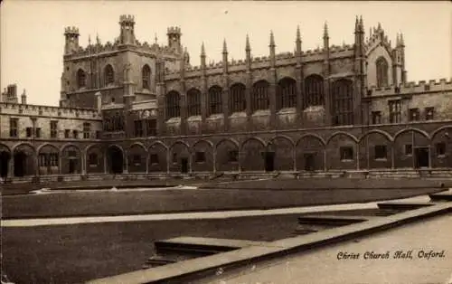 Ak Oxford Oxfordshire England, Christ Church Hall
