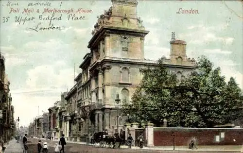 Ak London City England, Pall Mall, Marlborough House