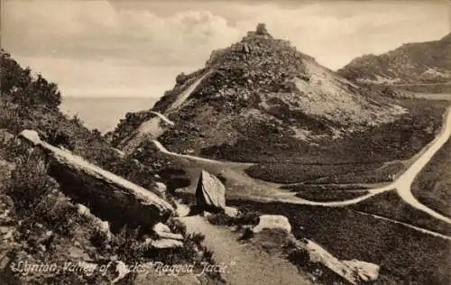 Ak Lynton Devon England, Tal der Felsen, Ragged Jack