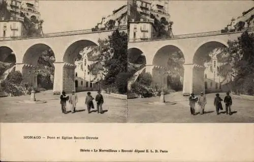 Stereo Ak Monaco, Sainte-Dévote-Brücke und Kirche