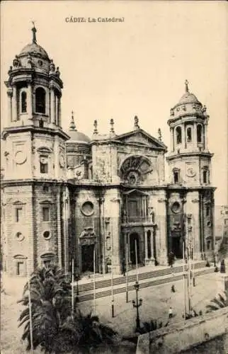 Ak Cádiz Andalusien Spanien, Die Kathedrale, Blick auf die Kathedrale