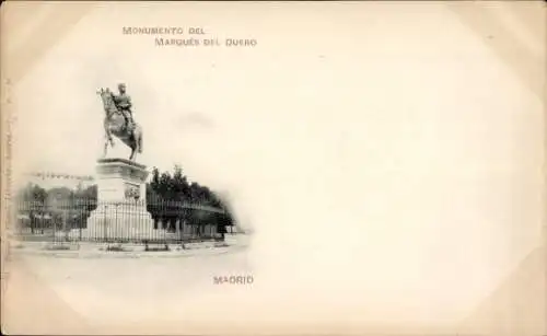 Ak Madrid Spanien, Denkmal des Marques del Duero