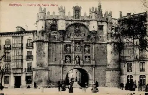 Ak Burgos Castilla y León, Arco de Sta Maria