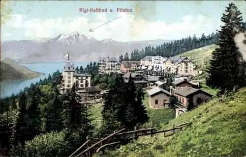 Ak Rigi Kaltbad Kanton Luzern, Panorama, Pilatus