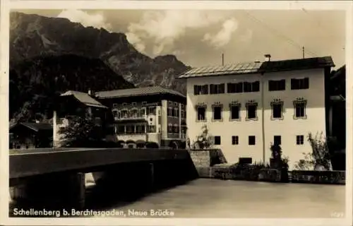 Ak Marktschellenberg Markt Schellenberg in Oberbayern, Neue Brücke