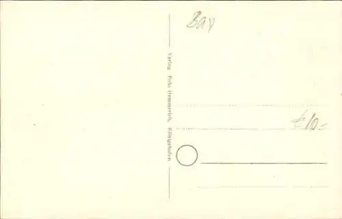 Ak Gemeinfeld Burgpreppach in Unterfranken, Teilansicht, Straßenpartie