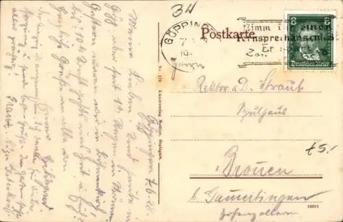 Ak Göppingen in Württemberg, Sauerbrunnen und Christofsbad