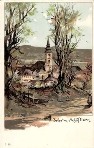 Künstler Ak Guggenberger, T., Schäftlarn Oberbayern, Kloster