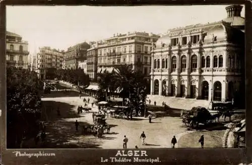 Ak Algier Algier Algerien, Stadttheater