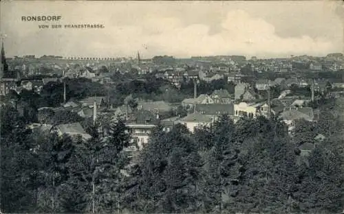 Ak Ronsdorf Wuppertal in Nordrhein Westfalen, Gesamtansicht, Franzstraße