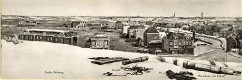 1 Ak im Umschlag, Panorama Mesdag Scheveningen in 1881, Den Haag Südholland