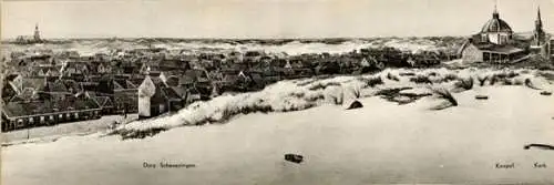 1 Ak im Umschlag, Panorama Mesdag Scheveningen in 1881, Den Haag Südholland