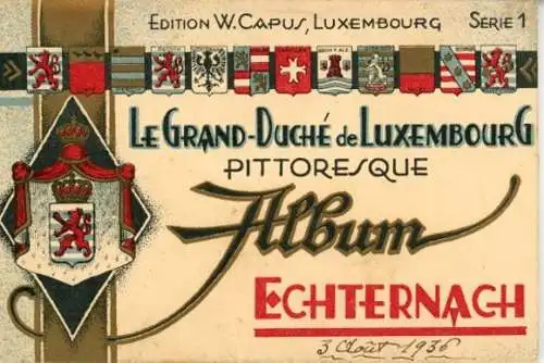 Album mit 10 AK, zusammenhängend, das Grossherzogtum Luxemburg