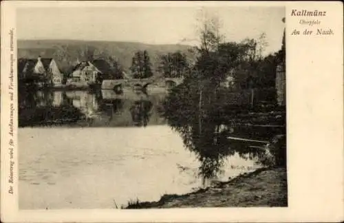 Ak Kallmünz in der Oberpfalz, An der Naab, Teilansicht