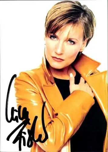 Ak Sängerin Kim Fisher, Portrait, Autogramm