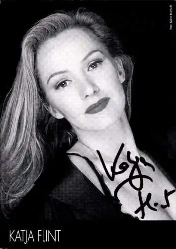 Ak Schauspielerin Katja Flint, Portrait, Autogramm