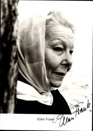 Ak Schauspielerin Ellen Frank, Portrait, Autogramm