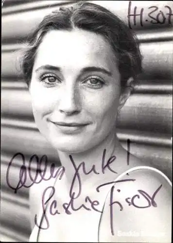 Ak Schauspielerin Saskia Fischer, Portrait, Autogramm