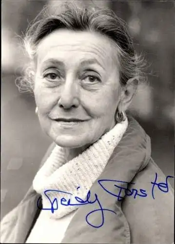 Ak Schauspielerin Heidy Forster, Portrait, Autogramm