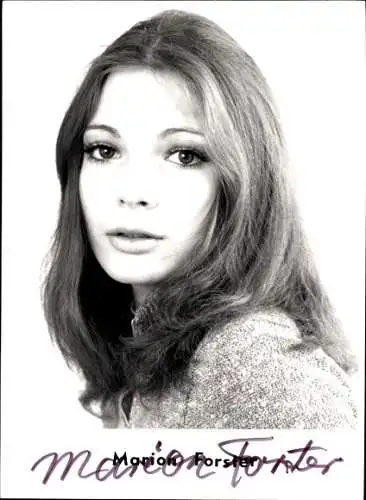 Ak Schauspielerin Marion Forster, Portrait, Autogramm