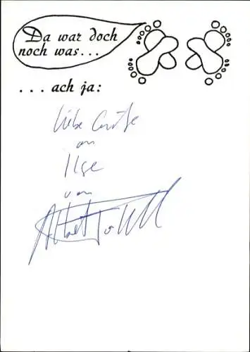 Ak Schauspieler Albert Fortell, Autogramm