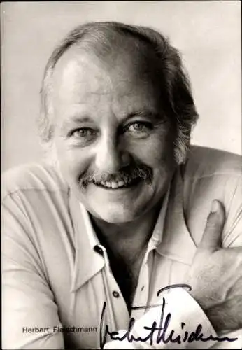 Ak Schauspieler Herbert Fleischmann, Portrait, Autogramm