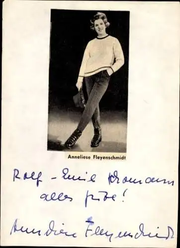 Ak Schauspielerin Anneliese Fleyenschmidt, Portrait, Autogramm