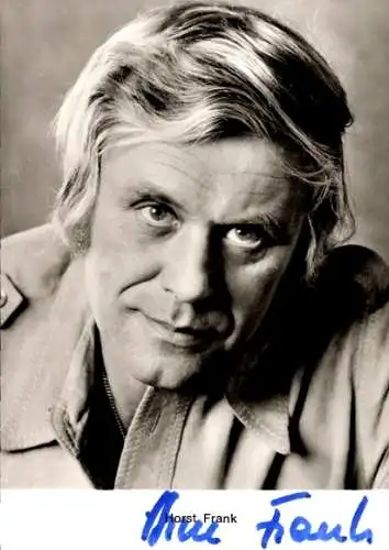Ak Schauspieler Horst Frank, Portrait, Autogramm