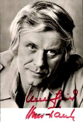 Ak Schauspieler Horst Frank, Portrait, Autogramm
