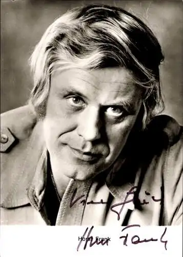 Ak Schauspieler Horst Frank, Portrait, Autogramm