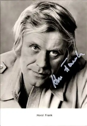 Ak Schauspieler Horst Frank, Portrait, Autogramm