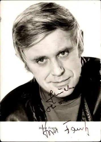 Ak Schauspieler Horst Frank, Portrait, Autogramm