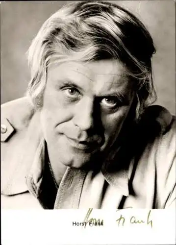 Ak Schauspieler Horst Frank, Portrait, Autogramm