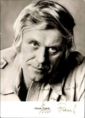 Ak Schauspieler Horst Frank, Portrait, Autogramm