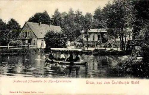 Ak Horn Bad Meinberg Nordrhein Westfalen, Restaurant Silbermühle, Ruderer, Teutoburger Wald