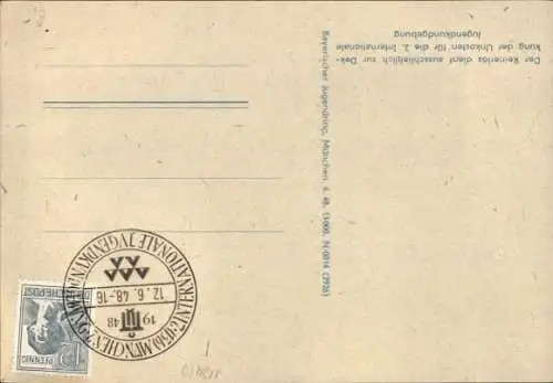 Ak München, 2. Internationale Jugendkundgebung 1948